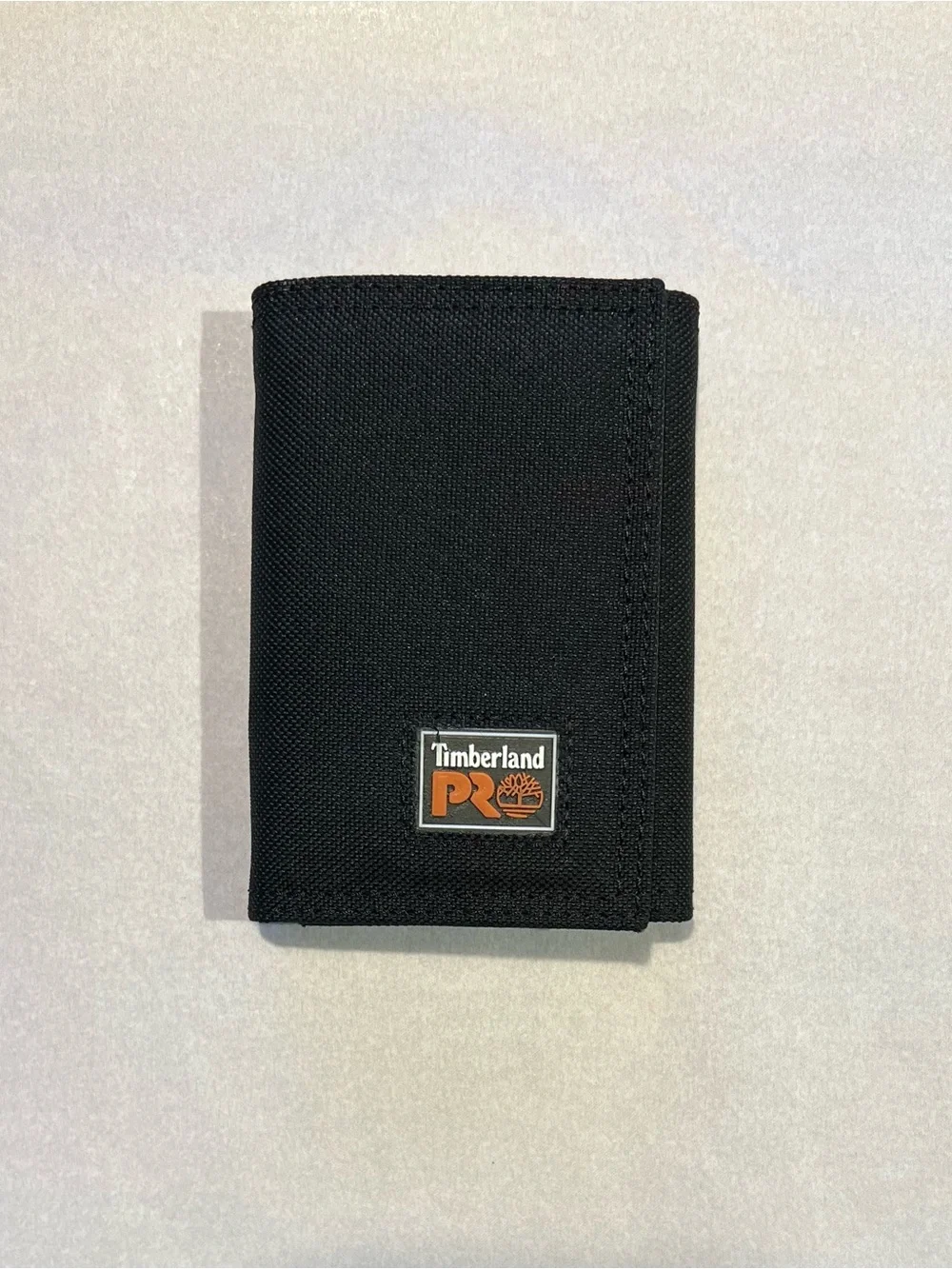 Timberland PRO Men’s Black Nylon Trifold Wallet Velcro ID Workwear EDC